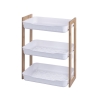 Mobiles Regal 3 Ebenen aus Holz und Kunststoff 35x20,5x45cm Senia Aktion