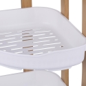 Eck-Duschregal mit 3 Ablagen aus Holz und Kunststoff Norea Angebot
