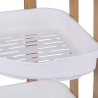 Eck-Duschregal mit 3 Ablagen aus Holz und Kunststoff Norea Angebot