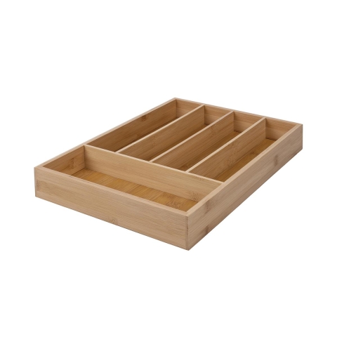 Holz-Besteckeinsatz mit 5 Fächern 35,5x25,5x5cm Kavira Aktion