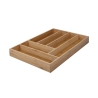 Besteckkasten 6 Fächer aus Holz 43,2x30,5x5cm Viora Aktion