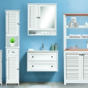 Badezimmerspiegel-Schrank aus lackiertem MDF-Holz 60x15xH68 cm Bakira Verkauf