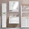 Badezimmerspiegel-Schrank aus lackiertem MDF-Holz 60x15xH68 cm Bakira Sales