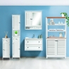 Badezimmerspiegel-Schrank aus lackiertem MDF-Holz 60x15xH68 cm Bakira Katalog