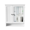 Badezimmerspiegel-Schrank aus lackiertem MDF-Holz 60x15xH68 cm Bakira Angebot