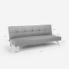 Schlafsofa aus Stoff mit USB-Anschluss und Metallbeinen Design Astralis 