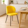 Eleganter gepolsterter Stuhl aus Stoff für Küche und Esszimmer Kasva Verkauf