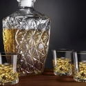 Set aus Glasflasche für Likör + 6 Gläser Diamante Verkauf