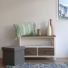 Shabby Chic TV-Möbel aus Holz mit 2 Schubladen Terosk Verkauf