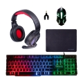 Gamer-Combo 5 in 1: Tastatur, Kopfhörer, Maus, Mauspad und Adapter Milao Aktion