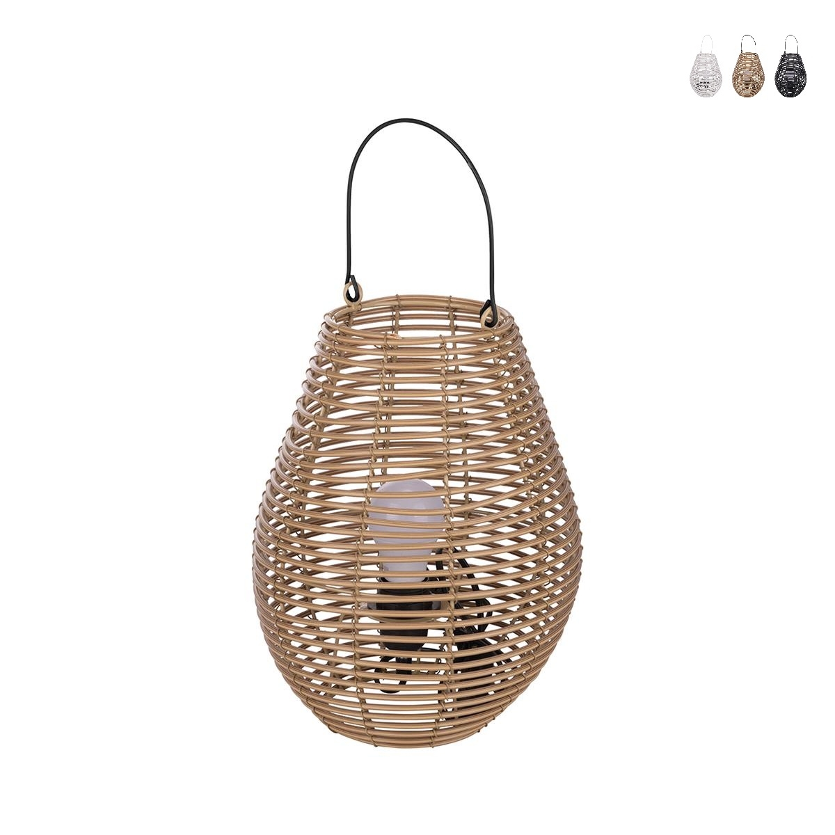 Hängelampe Anfora Rattan-Effekt H34cm Lumezi