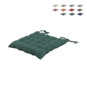 Kissen für Küchenstühle mit Bändern 40x40 cm Leinenoptik Alara Auswahl