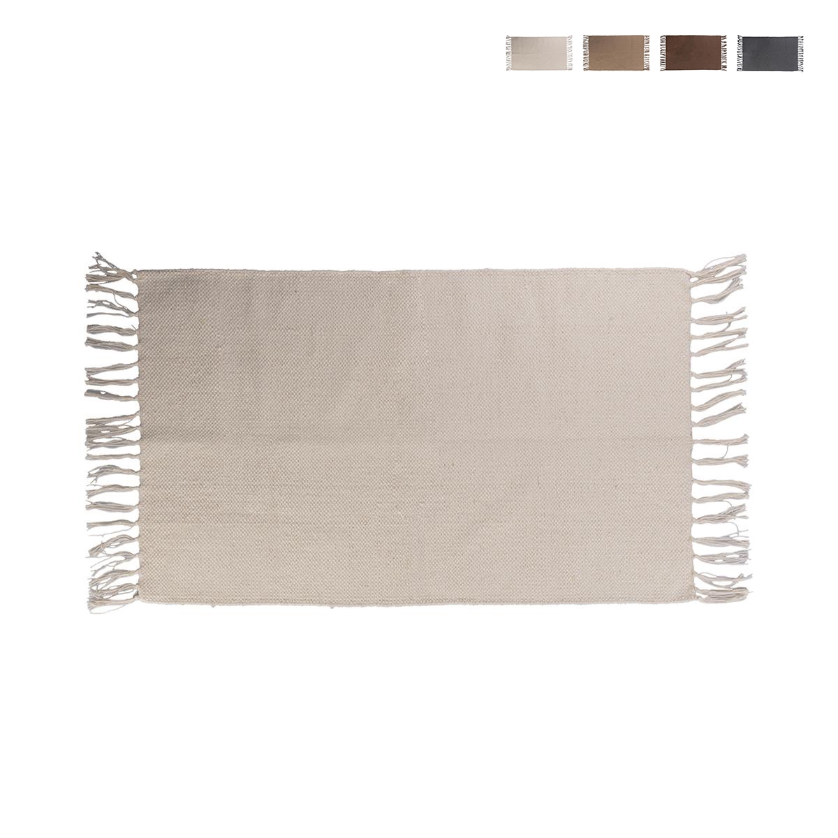 Multifunktionaler Teppich mit Fransen für Wohnzimmer, Küche, Bad 50x80cm Tavik Rabatte