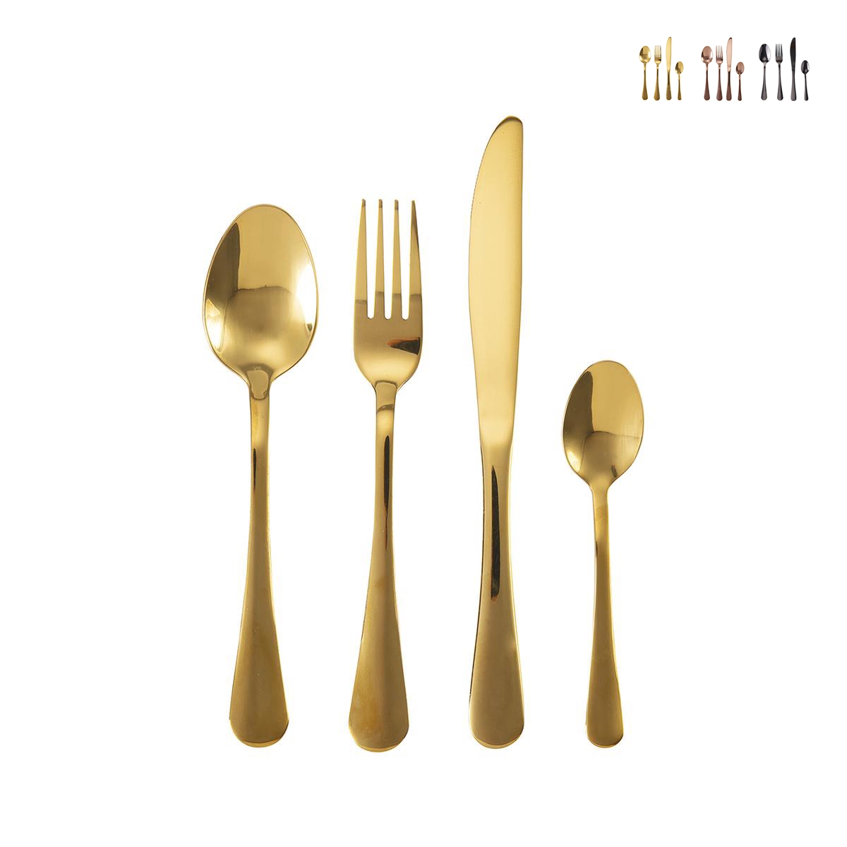 Set aus 24 Edelstahlbestecken 18/0, glänzende Oberfläche, Modell 5th Avenue Aktion Set aus 24 Edelstahlbestecken 18/0, glänzende Oberfläche, Modell 5th Avenue Aktion