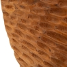 Dekorative, handgefertigte ethnische Holzskulptur aus Teak, Coin Sales