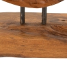 Dekorative, handgefertigte ethnische Holzskulptur aus Teak, Coin Rabatte