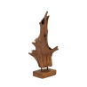Handgefertigte ethnische Deko-Skulptur aus Teakholz Akar Angebot
