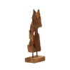 Handgefertigte dekorative Skulptur aus Teakholz im ethnischen Stil Rakat Angebot