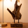 Handgeschnitzte Skulptur im ethnischen Stil aus Teakholz Taka Verkauf