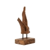 Handgeschnitzte Skulptur im ethnischen Stil aus Teakholz Taka Angebot