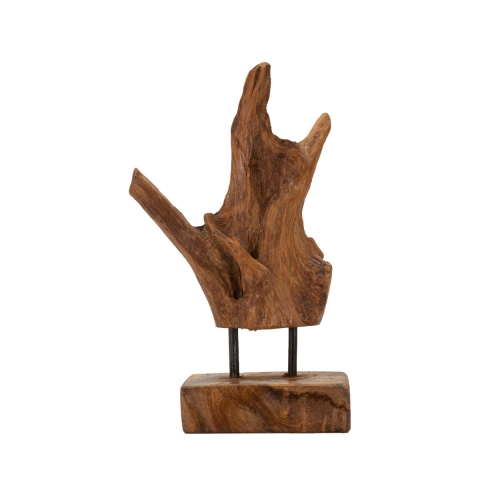 Handgeschnitzte Skulptur im ethnischen Stil aus Teakholz Taka Aktion