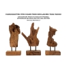 Handgeschnitzte Skulptur im ethnischen Stil aus Teakholz Taka Auswahl
