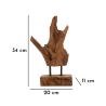 Handgeschnitzte Skulptur im ethnischen Stil aus Teakholz Taka Modell