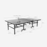 Professionelle Tischtennisplatte 274x152,5 cm Outdoor Indoor klappbar Ace 