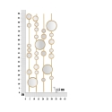 Dekoratives Paneel mit geometrischem Design und goldenen Spiegeln Gloss Katalog