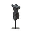 Dekorative Skulptur Büste Frau aus schwarzem Harz Afrodite Aktion