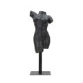 Dekorative Skulptur Büste Frau aus schwarzem Harz Afrodite Aktion