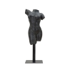 Dekorative Skulptur Büste Frau aus schwarzem Harz Afrodite Aktion