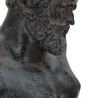 Büste Skulptur aus schwarzem Harz Ercole Rabatte