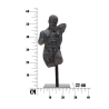 Büste Skulptur aus schwarzem Harz Ercole Lagerbestand