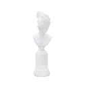 Klassischer Damen-Büstenstatuette aus weißem Harz Era Aktion