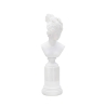 Klassischer Damen-Büstenstatuette aus weißem Harz Era Aktion