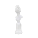 Klassischer Damen-Büstenstatuette aus weißem Harz Era Angebot