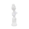 Klassischer Damen-Büstenstatuette aus weißem Harz Era Angebot