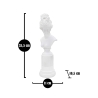 Klassischer Damen-Büstenstatuette aus weißem Harz Era Lagerbestand