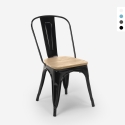 stuhl im industriestil design küche bar steel wood top light 