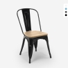 stuhl im industriestil design küche bar steel wood top light 