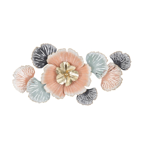 3D-Deko-Wandpaneel mit Blumen und Blättern 93x7,5x53cm Softy Aktion