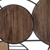 Wanddeko-Panel Holz Metall Boho Chic 134x69cm Woody Rabatte