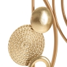 3D-Wanddekor-Paneel aus goldfarbenem Metall 80x49,5 cm Goldy Sales
