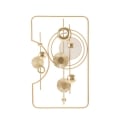 3D-Wanddekor-Paneel aus goldfarbenem Metall 80x49,5 cm Goldy Aktion