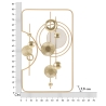 3D-Wanddekor-Paneel aus goldfarbenem Metall 80x49,5 cm Goldy Rabatte