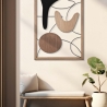 Moderner 3D-Dekopanel aus Holz und Metall für die Wand Astroy Verkauf