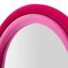 Wandspiegel mit gebogenem Stoffrahmen 160x60x4 cm Cloe Lagerbestand