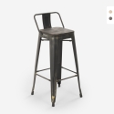 Barhocker aus metall holz im vintage-industrie-stil Brush Top Preis