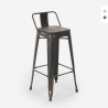 Barhocker aus metall holz im vintage-industrie-stil Brush Top Preis